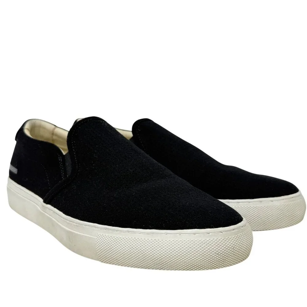 Skechers Womens Fit Air Black Slip On Shoes Memory Foam Sz‎ 9 Perforated 49759